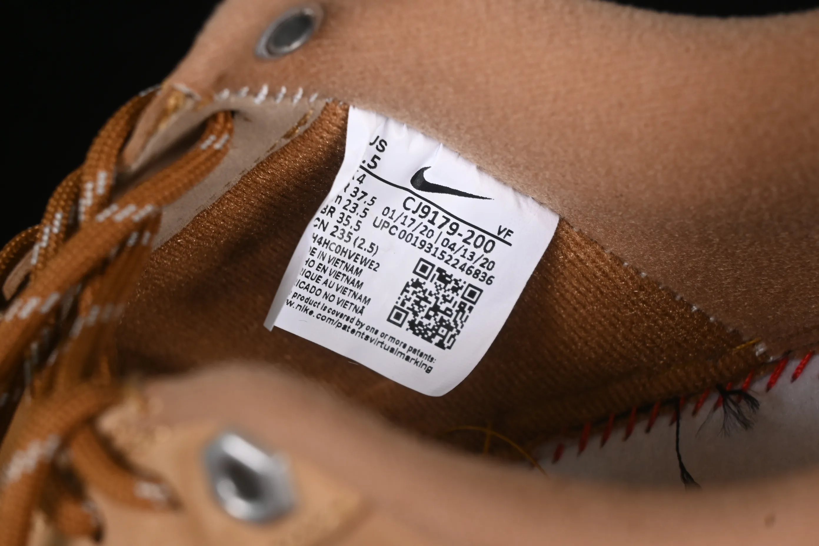 All categories Nk Air Force 1 Air Force series Nk Air Force 1 Low Air Force low top X version Nk Air Force 1'07 WB AF1 wheat color first layer suede Air Force 1 low top sneakers CJ9179-200